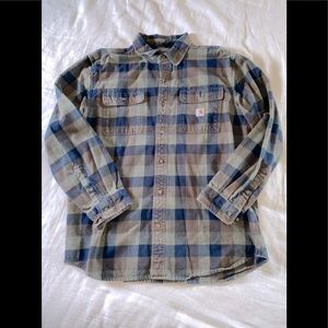 Mens Loose Fit Flannel Carhartt